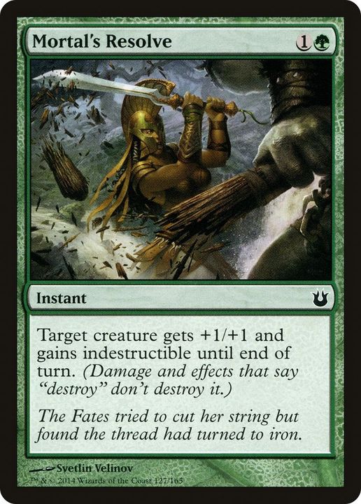 Mortal's Resolve in the group Magic the Gathering / Types / Colors / Green at Proxyprinters.com (7147)