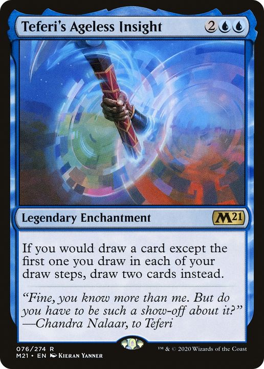 Teferi's Ageless Insight in the group Magic the Gathering / Types / Enchantment / Legendary Enchantment at Proxyprinters.com (71479)