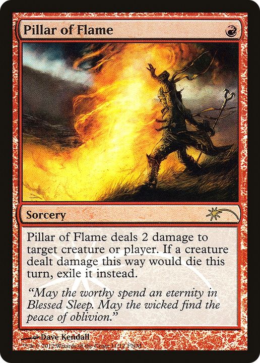 Pillar of Flame in the group Magic the Gathering / Types / Colors / Red at Proxyprinters.com (71495)