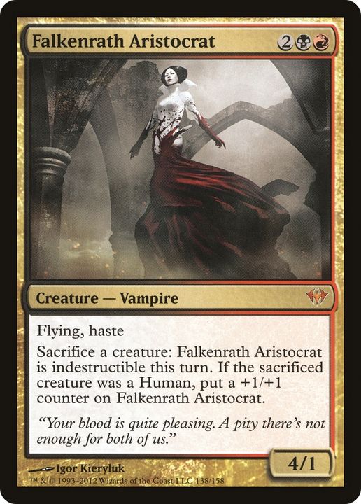 Falkenrath Aristocrat in the group Magic the Gathering / Types / Colors / Multicolors / B, R at Proxyprinters.com (71496)