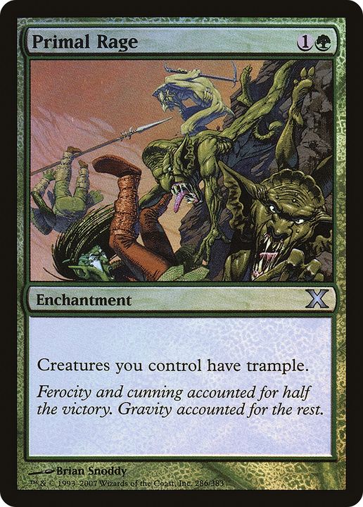 Primal Rage in the group Magic the Gathering / Sets / Tenth Edition at Proxyprinters.com (71512)