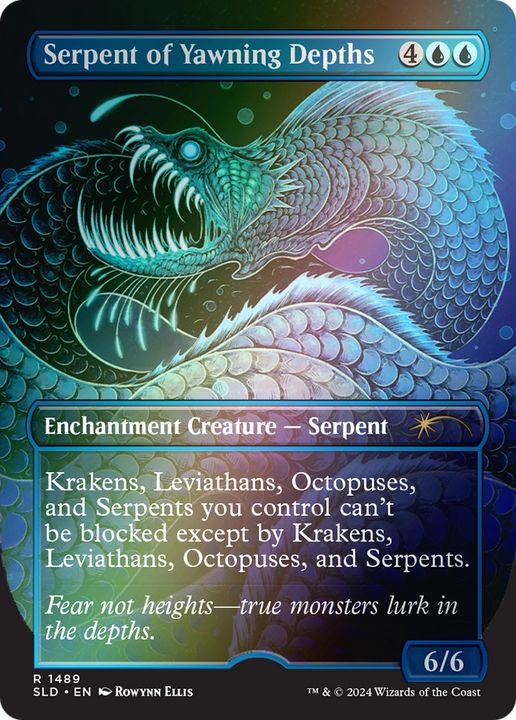 Serpent of Yawning Depths in the group Magic the Gathering / Sets / Secret Lair / Secret Lair Drop at Proxyprinters.com (71526)