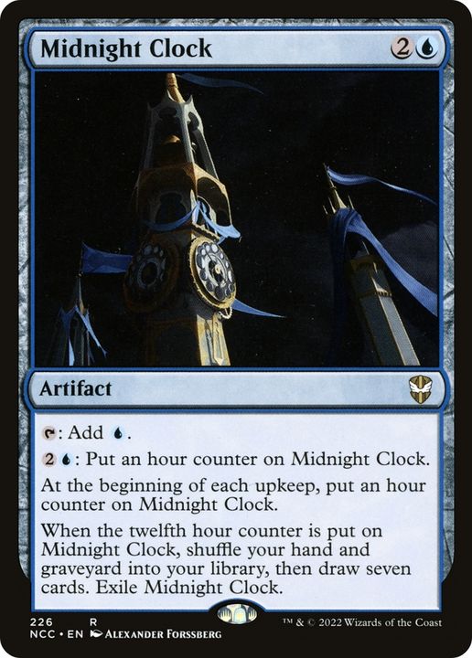 Midnight Clock in the group Magic the Gathering / Types / Artifacts / Artifact at Proxyprinters.com (71537)