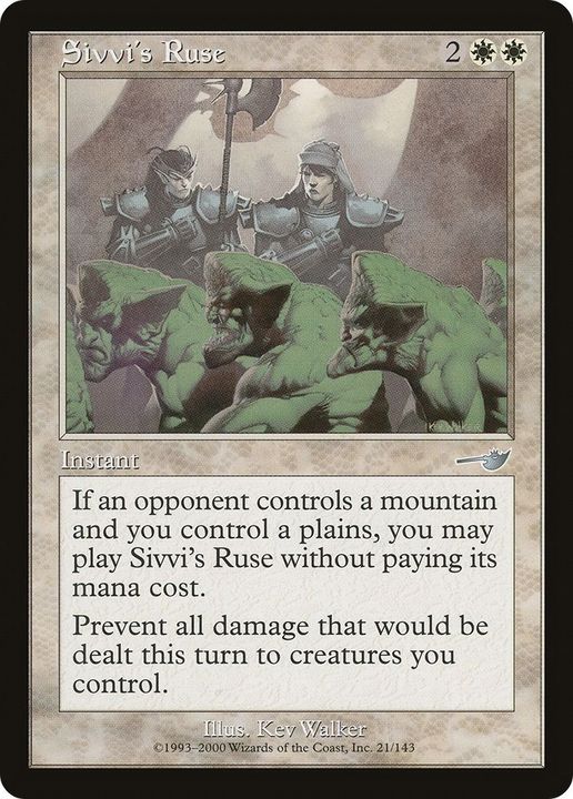 Sivvi's Ruse in the group Magic the Gathering / Sets / Nemesis at Proxyprinters.com (7154)