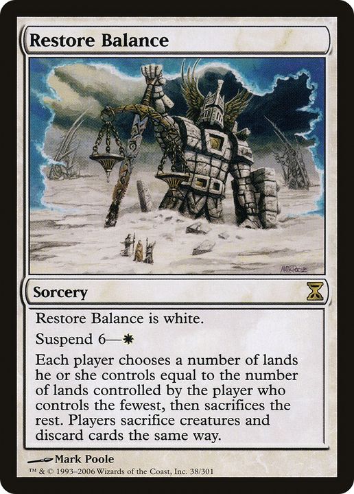 Restore Balance in the group Magic the Gathering / Types / Colors / White at Proxyprinters.com (71559)