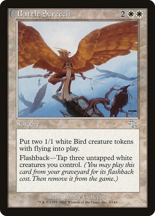 Battle Screech in the group Magic the Gathering / Types / Colors / White at Proxyprinters.com (71566)