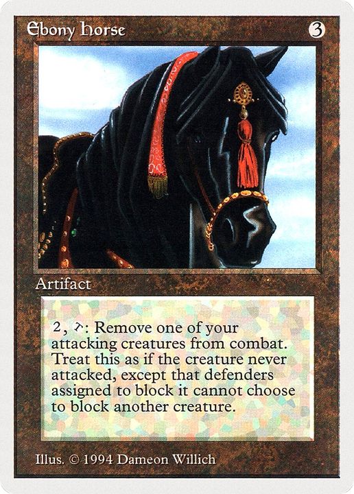 Ebony Horse in the group Magic the Gathering / Sets / Summer Magic / Edgar at Proxyprinters.com (71591)