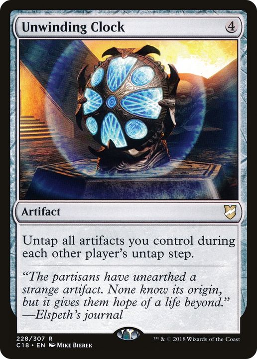 Unwinding Clock in the group Magic the Gathering / Types / Artifacts / Artifact at Proxyprinters.com (71636)