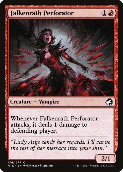 Falkenrath Perforator in the group Magic the Gathering / Types / Colors / Red at Proxyprinters.com (71655)