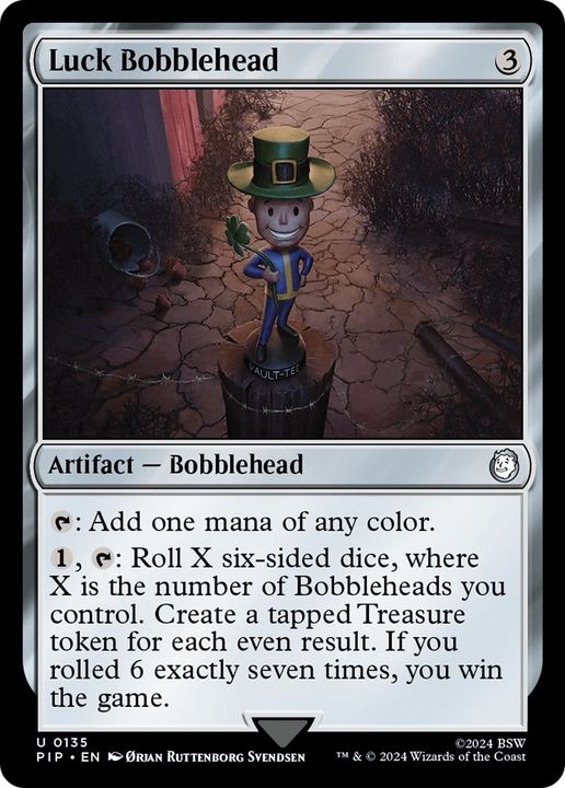 Luck Bobblehead in the group Magic the Gathering / Types / Artifacts / Artifact at Proxyprinters.com (7166)