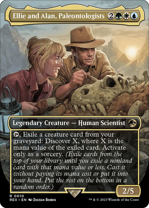 Ellie and Alan, Paleontologists in the group Magic the Gathering / Types / Creatures / Human at Proxyprinters.com (71660)