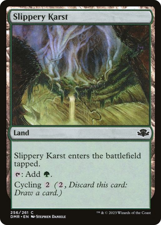 Slippery Karst in the group Magic the Gathering / Sets / Dominaria Remastered at Proxyprinters.com (71674)