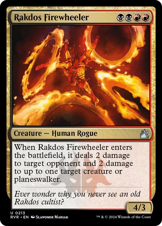 Rakdos Firewheeler in the group Magic the Gathering / Types / Colors / Multicolors / B, R at Proxyprinters.com (71678)