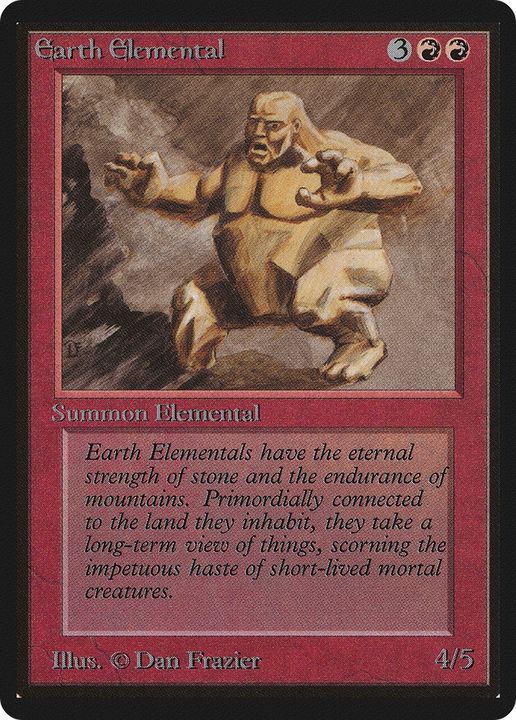 Earth Elemental in the group Magic the Gathering / Types / Colors / Red at Proxyprinters.com (71708)