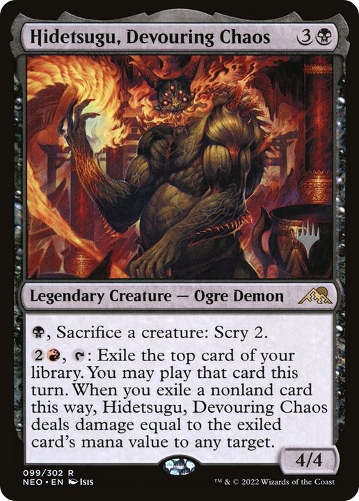 Hidetsugu, Devouring Chaos in the group Magic the Gathering / Types / Colors / Black at Proxyprinters.com (71720)