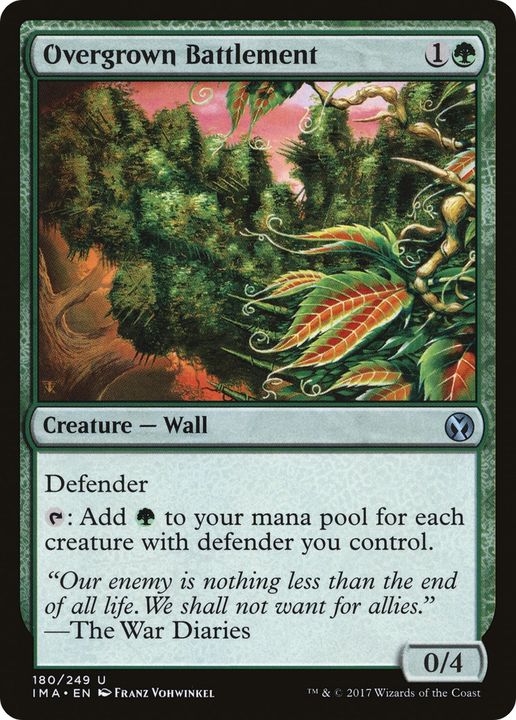 Overgrown Battlement in the group Magic the Gathering / Types / Colors / Green at Proxyprinters.com (71728)