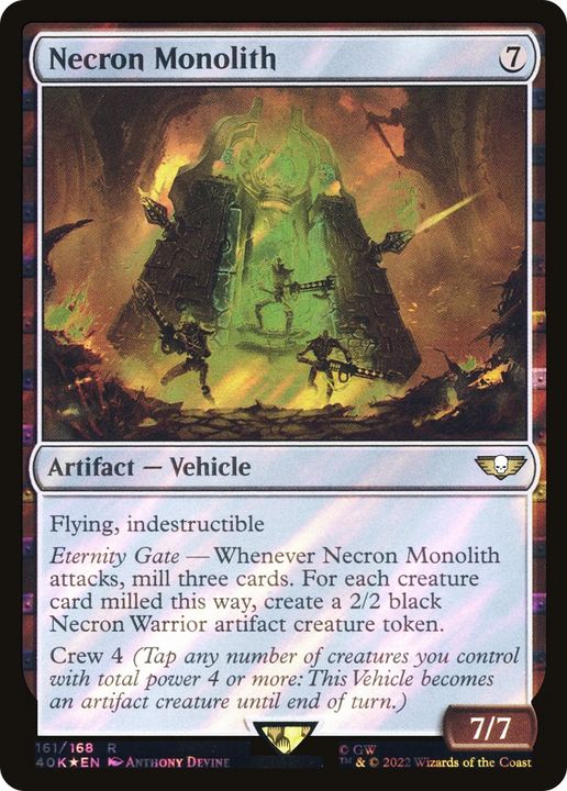 Necron Monolith in the group Magic the Gathering / Types / Artifacts / Artifact at Proxyprinters.com (71741)