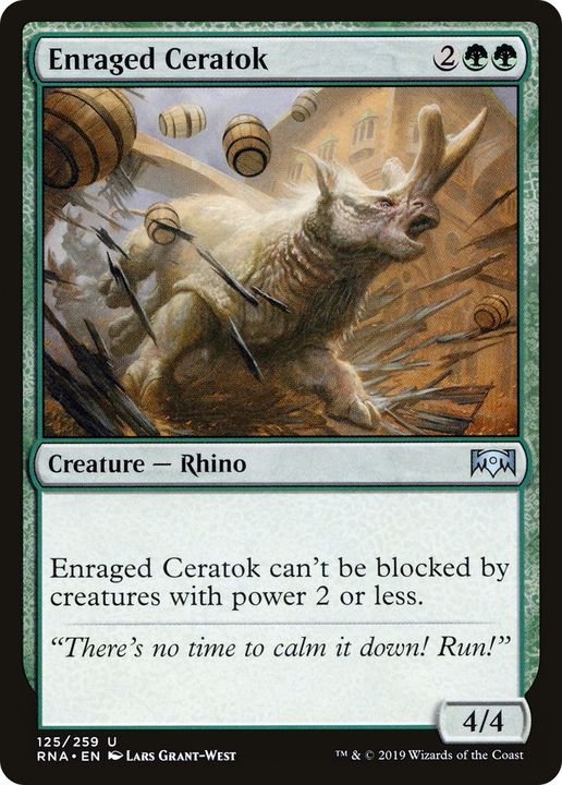 Enraged Ceratok in the group Magic the Gathering / Sets / Ravnica Remastered at Proxyprinters.com (71751)