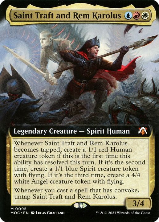 Saint Traft and Rem Karolus in the group Magic the Gathering / Types / Colors / Multicolors / R, U, W at Proxyprinters.com (71774)