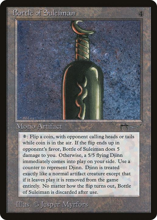 Bottle of Suleiman in the group Magic the Gathering / Sets / Arabian Nights at Proxyprinters.com (71812)