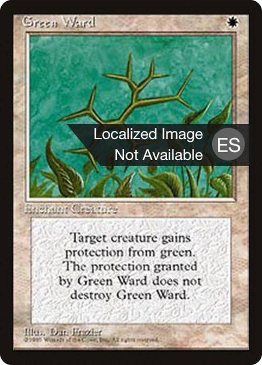 Green Ward in the group Magic the Gathering / Sets / Fourth Edition Foreign Black Border at Proxyprinters.com (71886)