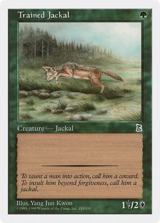 Trained Jackal in the group Magic the Gathering / Types / Colors / Green at Proxyprinters.com (719)