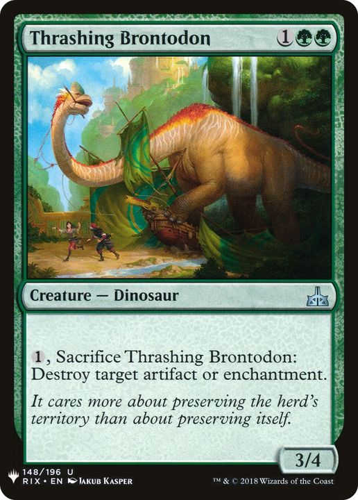 Thrashing Brontodon in the group Magic the Gathering / Sets / The List at Proxyprinters.com (71901)