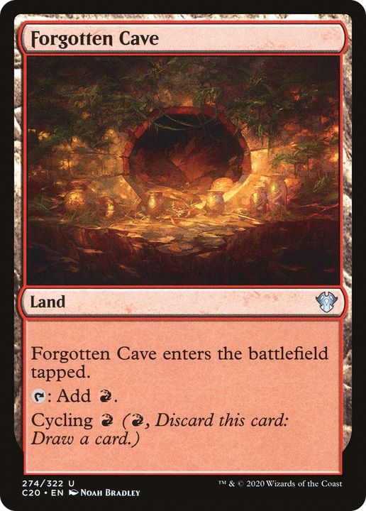 Forgotten Cave in the group Magic the Gathering / Sets / Commander 2020 at Proxyprinters.com (71903)