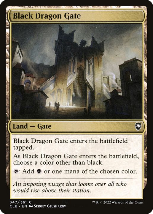 Black Dragon Gate in the group Magic the Gathering / Types / Colors / Colorless at Proxyprinters.com (71940)