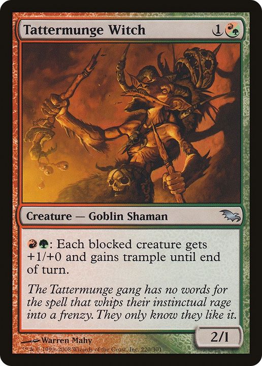 Tattermunge Witch in the group Magic the Gathering / Types / Colors / Multicolors / G, R at Proxyprinters.com (71985)