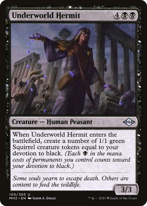 Underworld Hermit in the group Magic the Gathering / Types / Creatures / Human at Proxyprinters.com (71989)