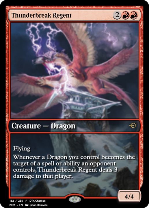 Thunderbreak Regent in the group Magic the Gathering / Types / Colors / Red at Proxyprinters.com (71997)