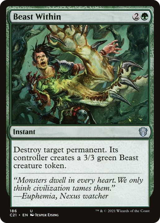 Beast Within in the group Magic the Gathering / Sets / Commander 2021 at Proxyprinters.com (72093)