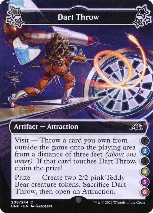 Dart Throw in the group Magic the Gathering / Sets / Unfinity Sticker Sheets at Proxyprinters.com (72111)