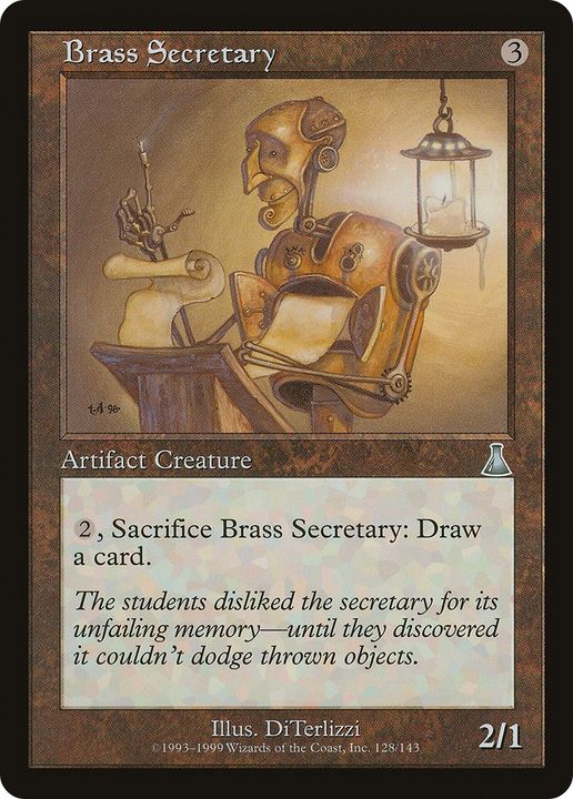 Brass Secretary in the group Magic the Gathering / Types / Colors / Colorless at Proxyprinters.com (72147)