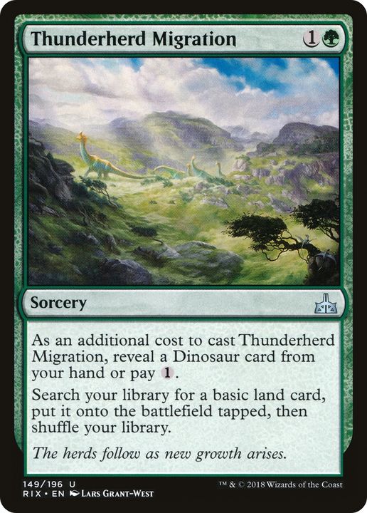 Thunderherd Migration in the group Magic the Gathering / Types / Colors / Green at Proxyprinters.com (72159)