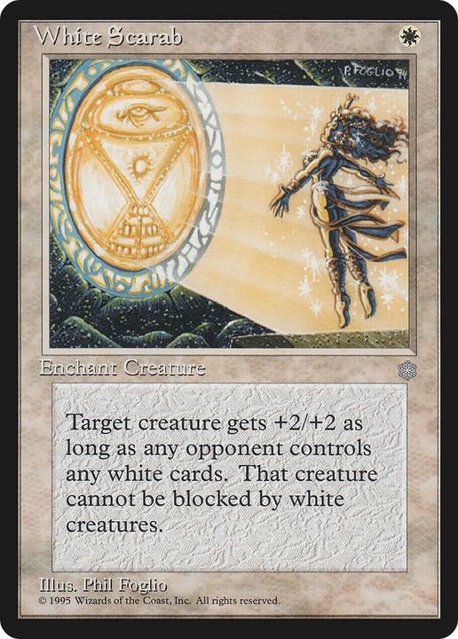 White Scarab in the group Magic the Gathering / Types / Colors / White at Proxyprinters.com (72171)