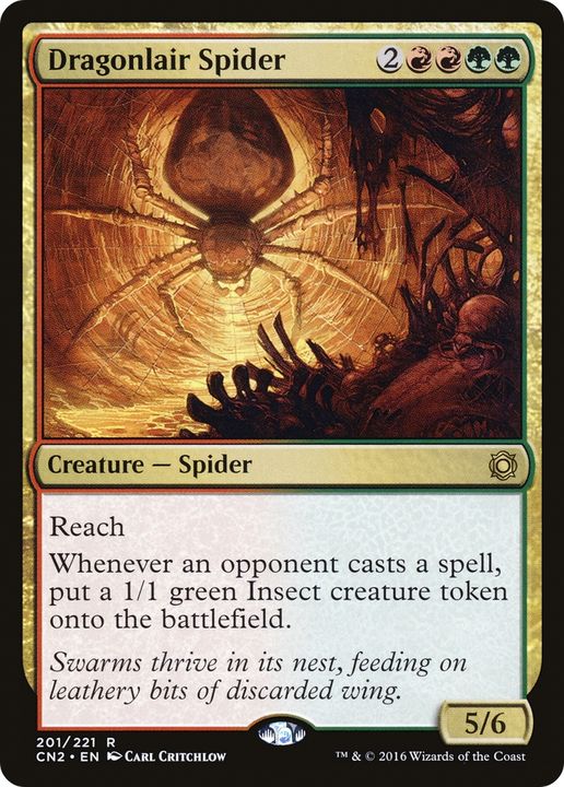 Dragonlair Spider in the group Magic the Gathering / Types / Colors / Multicolors / G, R at Proxyprinters.com (72218)