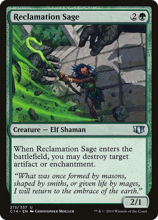 Reclamation Sage in the group Magic the Gathering / Types / Creatures / Elf at Proxyprinters.com (72234)