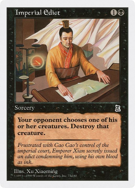 Imperial Edict in the group Magic the Gathering / Types / Colors / Black at Proxyprinters.com (72241)