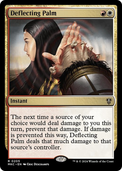 Deflecting Palm in the group Magic the Gathering / Types / Colors / Multicolors / R, W at Proxyprinters.com (72275)