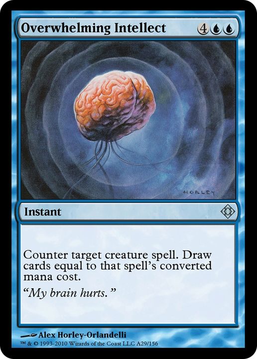 Overwhelming Intellect in the group Magic the Gathering / Types / Colors / Blue at Proxyprinters.com (72287)