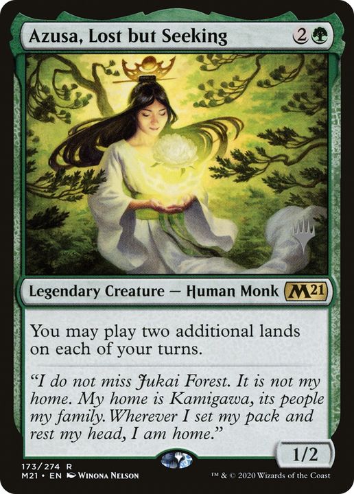 Azusa, Lost but Seeking in the group Magic the Gathering / Sets / Core Set 2021 Promos at Proxyprinters.com (72352)