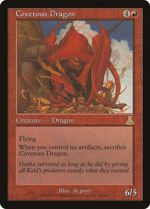 Covetous Dragon in the group Magic the Gathering / Types / Colors / Red at Proxyprinters.com (72360)