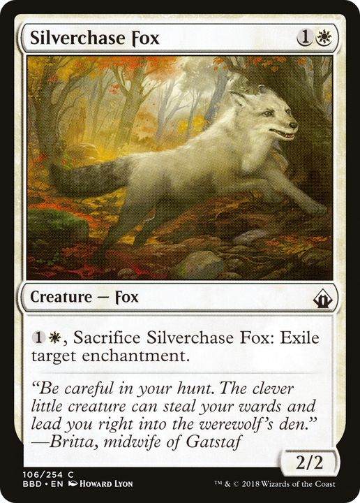 Silverchase Fox in the group Magic the Gathering / Types / Colors / White at Proxyprinters.com (72377)