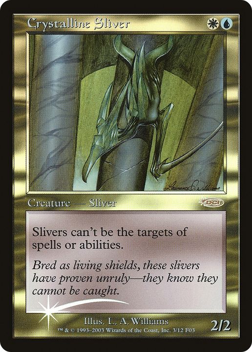 Crystalline Sliver in the group Magic the Gathering / Types / Colors / Multicolors / U, W at Proxyprinters.com (72379)