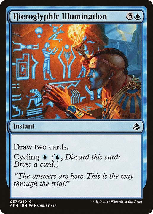 Hieroglyphic Illumination in the group Magic the Gathering / Types / Colors / Blue at Proxyprinters.com (72399)