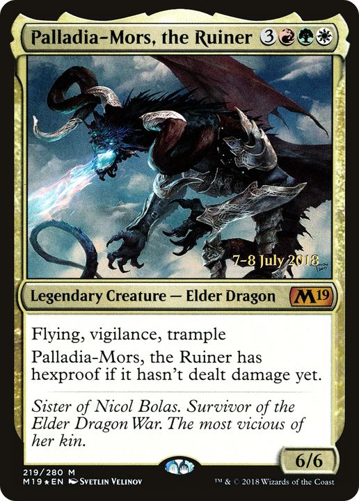 Palladia-Mors, the Ruiner in the group Magic the Gathering / Sets / Core Set 2019 Promos at Proxyprinters.com (72410)