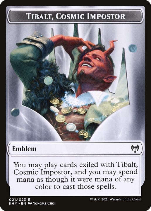 Tibalt, Cosmic Impostor Emblem in the group Magic the Gathering / Sets / Kaldheim Tokens at Proxyprinters.com (72442)