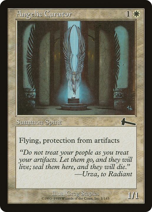 Angelic Curator in the group Magic the Gathering / Types / Colors / White at Proxyprinters.com (72480)